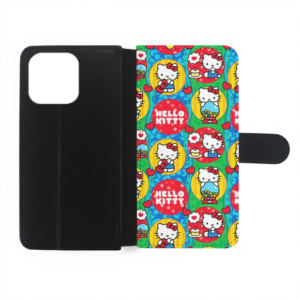 Hello Kitty Art of Momment iPhone 13 Pro Case-Flip Wallet Case-Xtracase