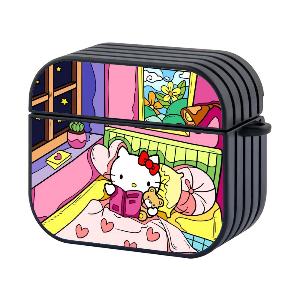 Hello Kitty Bedtime Story Hard Plastic Case Cover For Apple Airpods 3-Xtracase