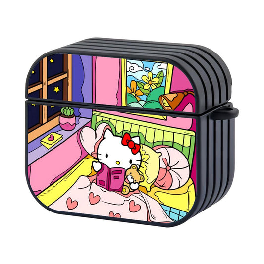 Hello Kitty Bedtime Story Hard Plastic Case Cover For Apple Airpods 3-Xtracase