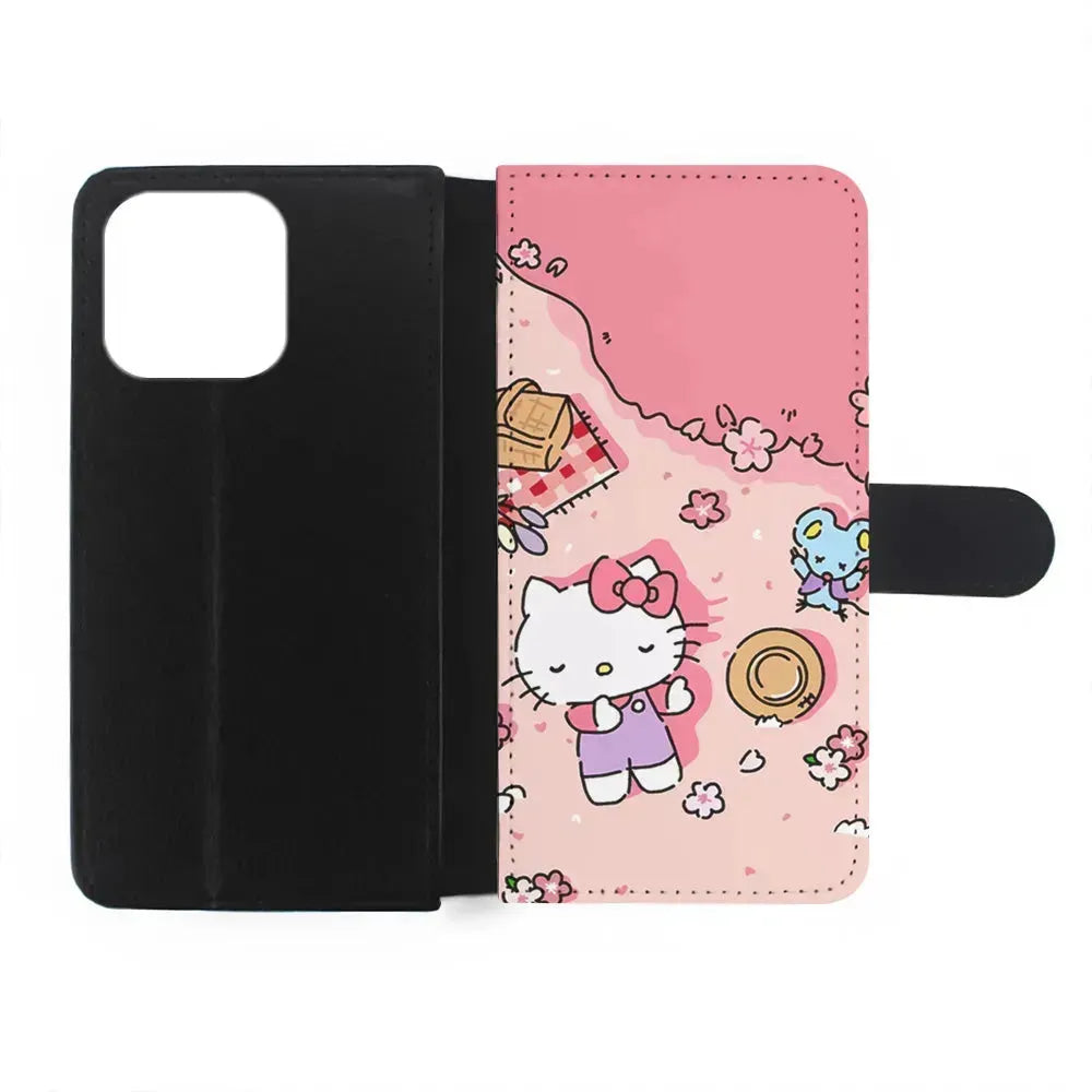Hello Kitty Enjoy Picnic iPhone 15 Pro Max Case-Flip Wallet Case-Xtracase