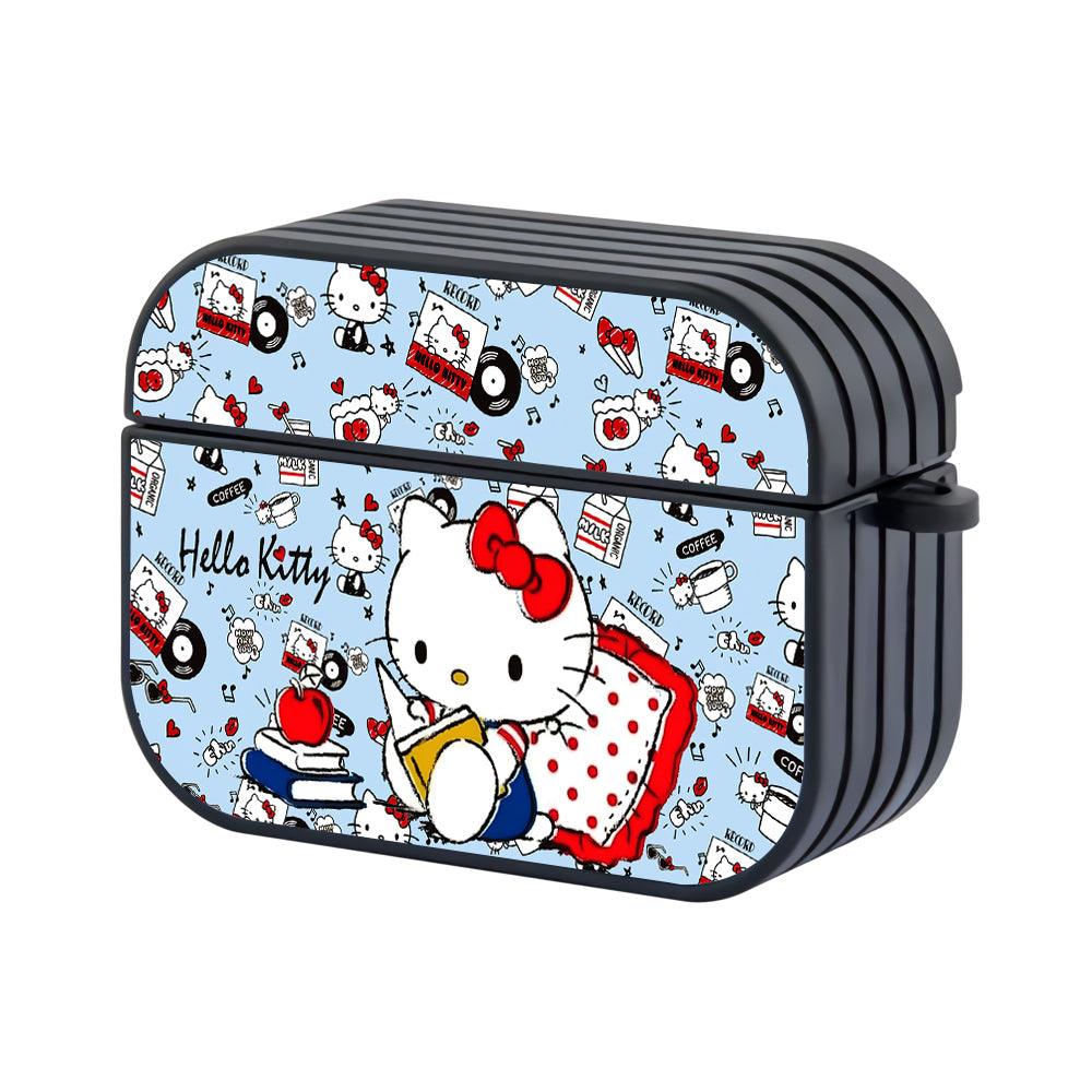 Hello Kitty Open Minds by Reading Hard Plastic Case Cover For Apple Airpods Pro 3-Xtracase
