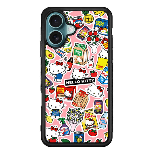 Hello Kitty Stickers iPhone 16 Plus Case - Xtracase