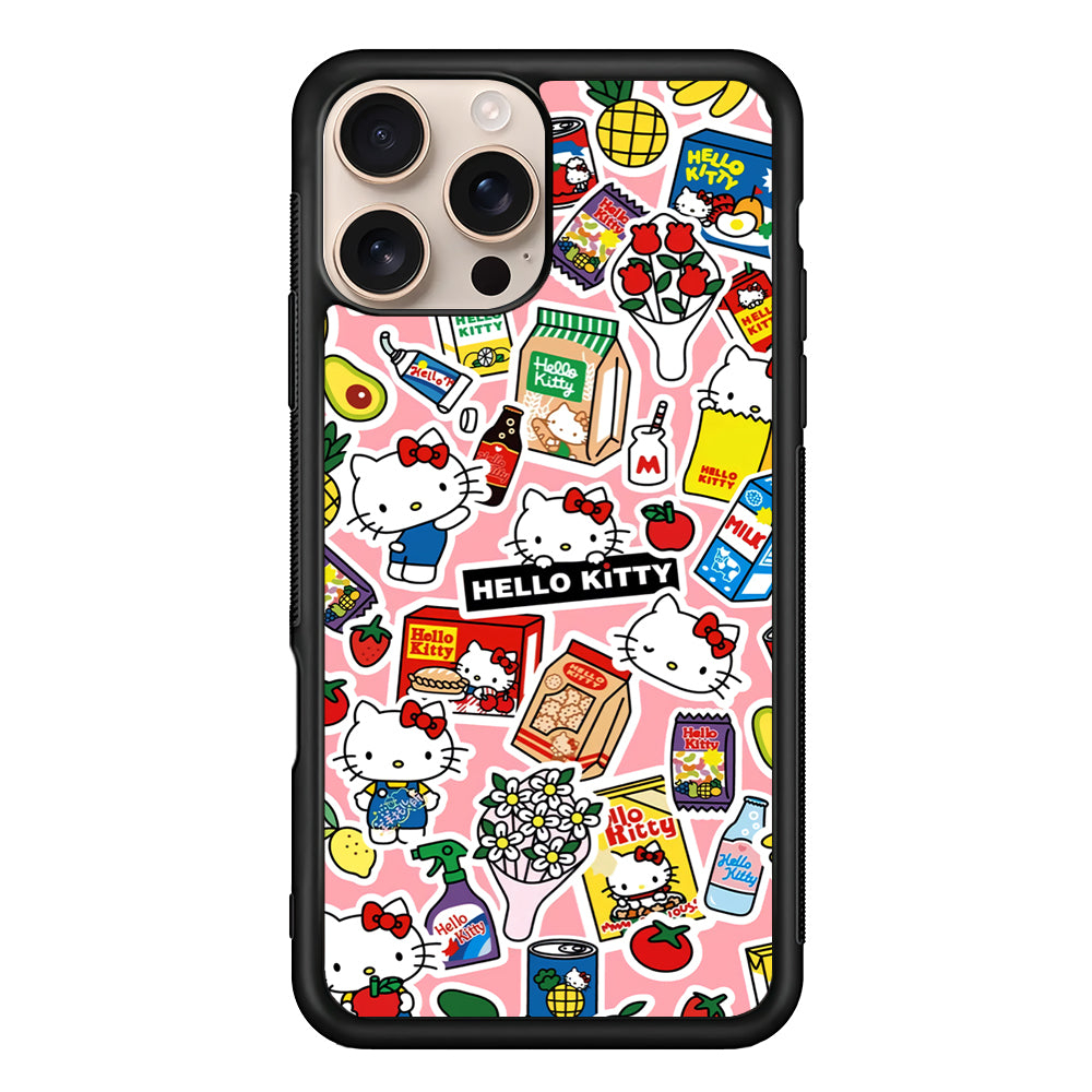 Hello Kitty Stickers iPhone 16 Pro Case - iPhone 16 Pro