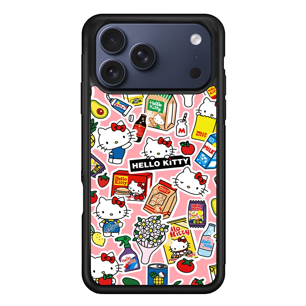 Hello Kitty Stickers iPhone 17 Pro Max Case - Xtracase