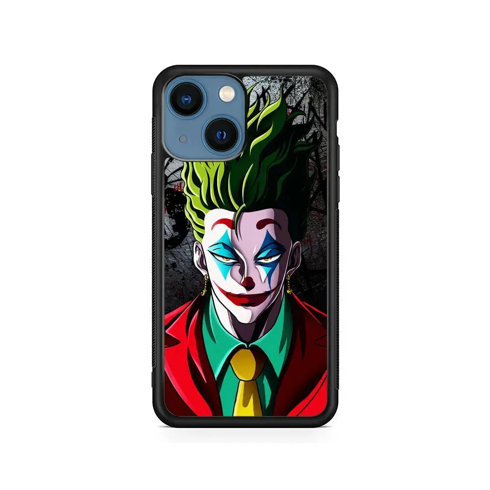 Hisoka X Joker Hunter X Hunter iPhone 13 Mini Case-Rubber / Black (2D Case)-Xtracase