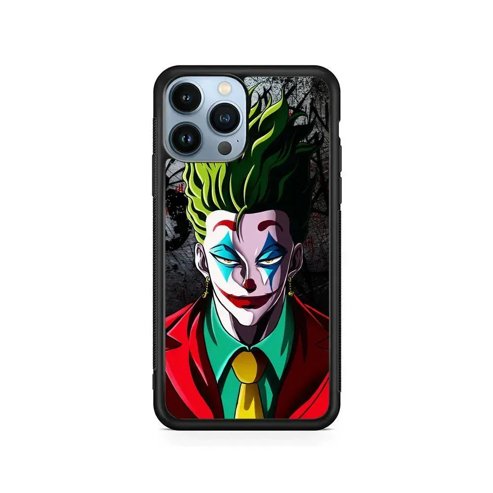 Hisoka X Joker Hunter X Hunter iPhone 15 Pro Max Case-Rubber / Black (2D Case)-Xtracase
