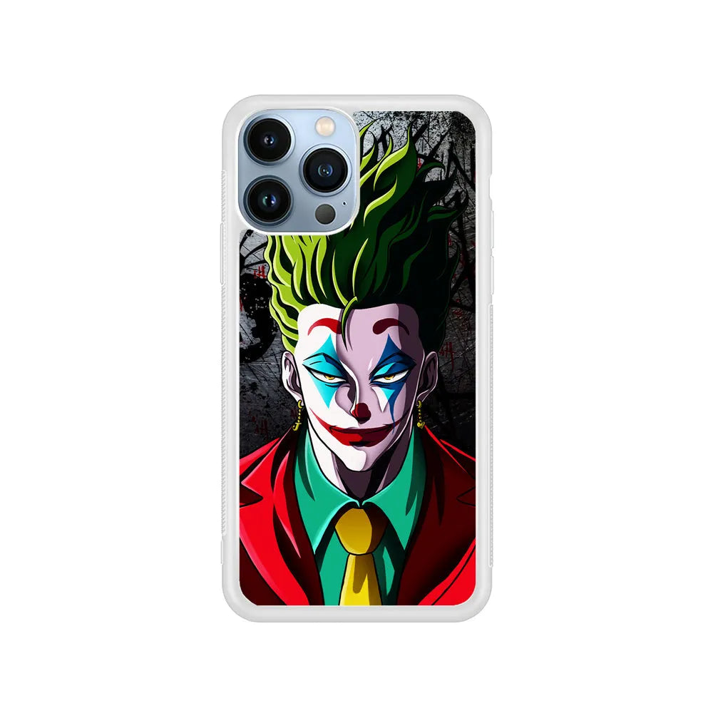 Hisoka X Joker Hunter X Hunter iPhone 13 Pro Case-Rubber / White (2D Case)-Xtracase