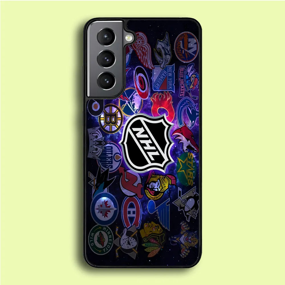 Hockey Teams NHL 002 Samsung Galaxy A14 Case-Rubber / Black (2D Case)-Samsung Galaxy A14 4G-Xtracase