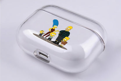 Homer Simpson Family Apple Airpod Pro 2 Clear Case-Xtracase