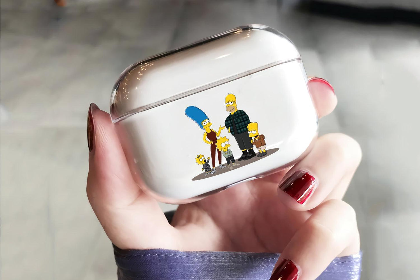 Homer Simpson Family Protective Clear Case Cover For Apple Airpod Pro 2-Xtracase