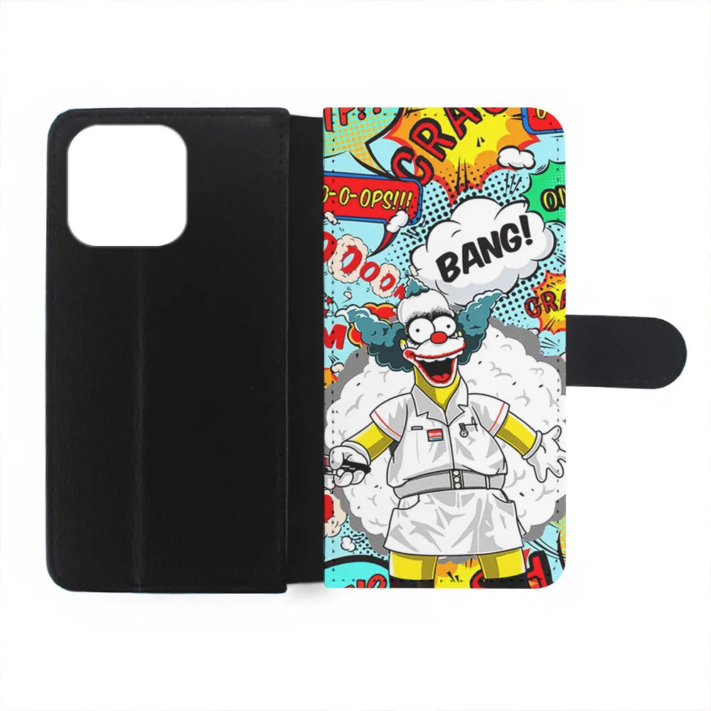 Homer Simpson Joker Bang iPhone 13 Pro Max Case-Flip Wallet Case-Xtracase