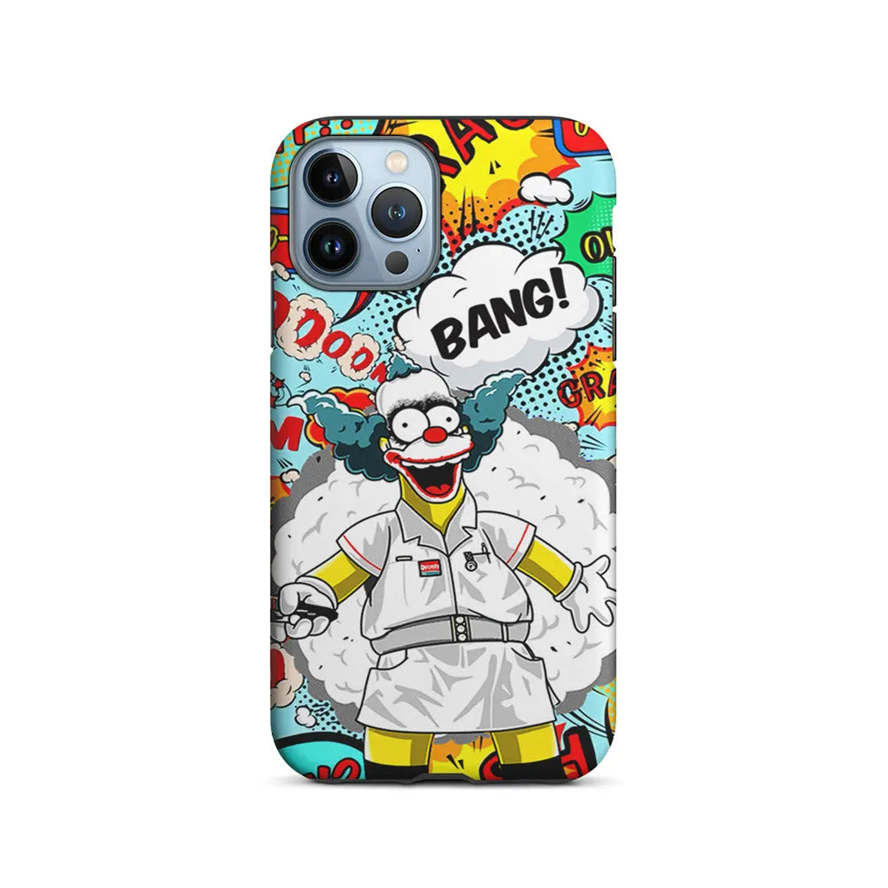 Homer Simpson Joker Bang iPhone 13 Pro Case-2 in 1 Tough Case-Xtracase