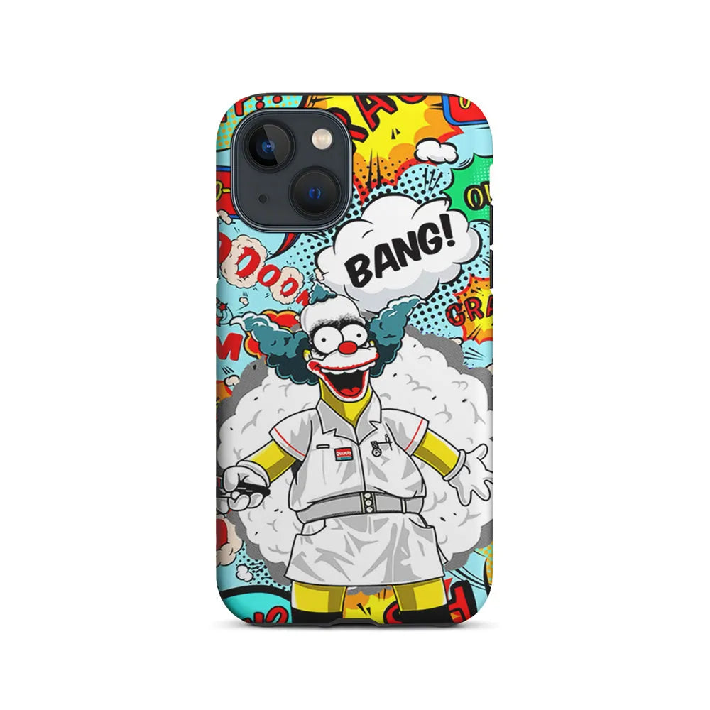 Homer Simpson Joker Bang iPhone 14 Plus Case-2 in 1 Tough Case-Xtracase