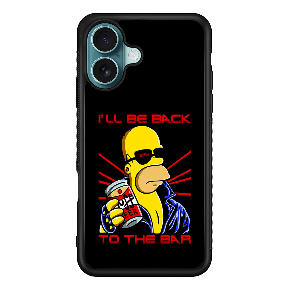 Homer Simpson with Duff Beer iPhone 16 Case - Xtracase
