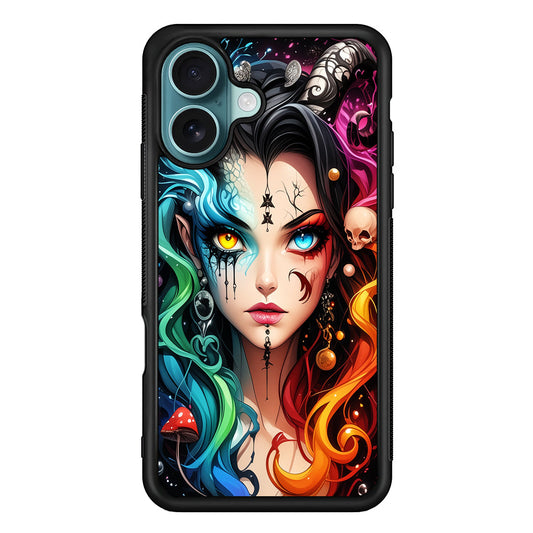 Horned Witch Girl Anime Art iPhone 16 Plus Case - Xtracase