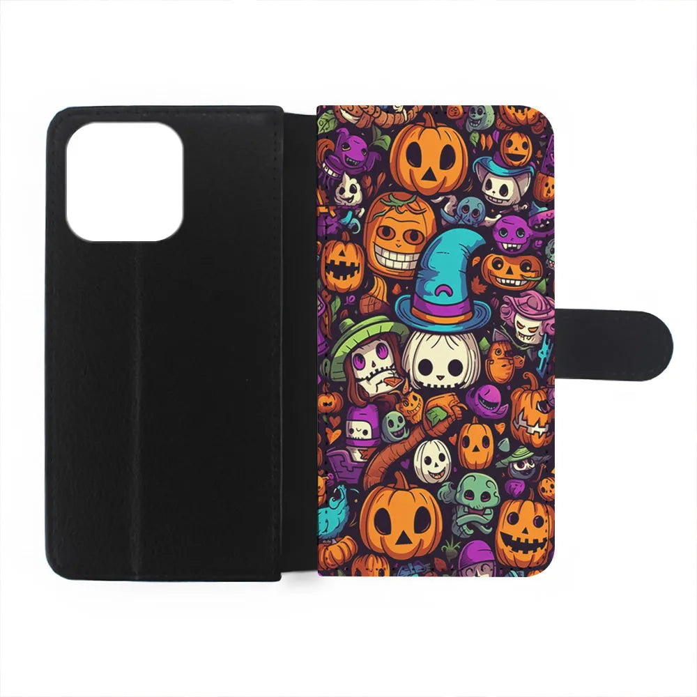Horror Halloween Themed iPhone 13 Pro Case-Flip Wallet Case-Xtracase
