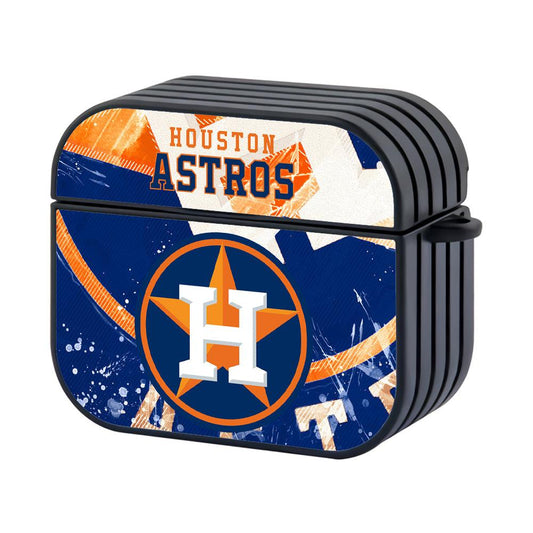 Houston Astros MLB Logo on Banner Apple Airpods 4 Case-Xtracase