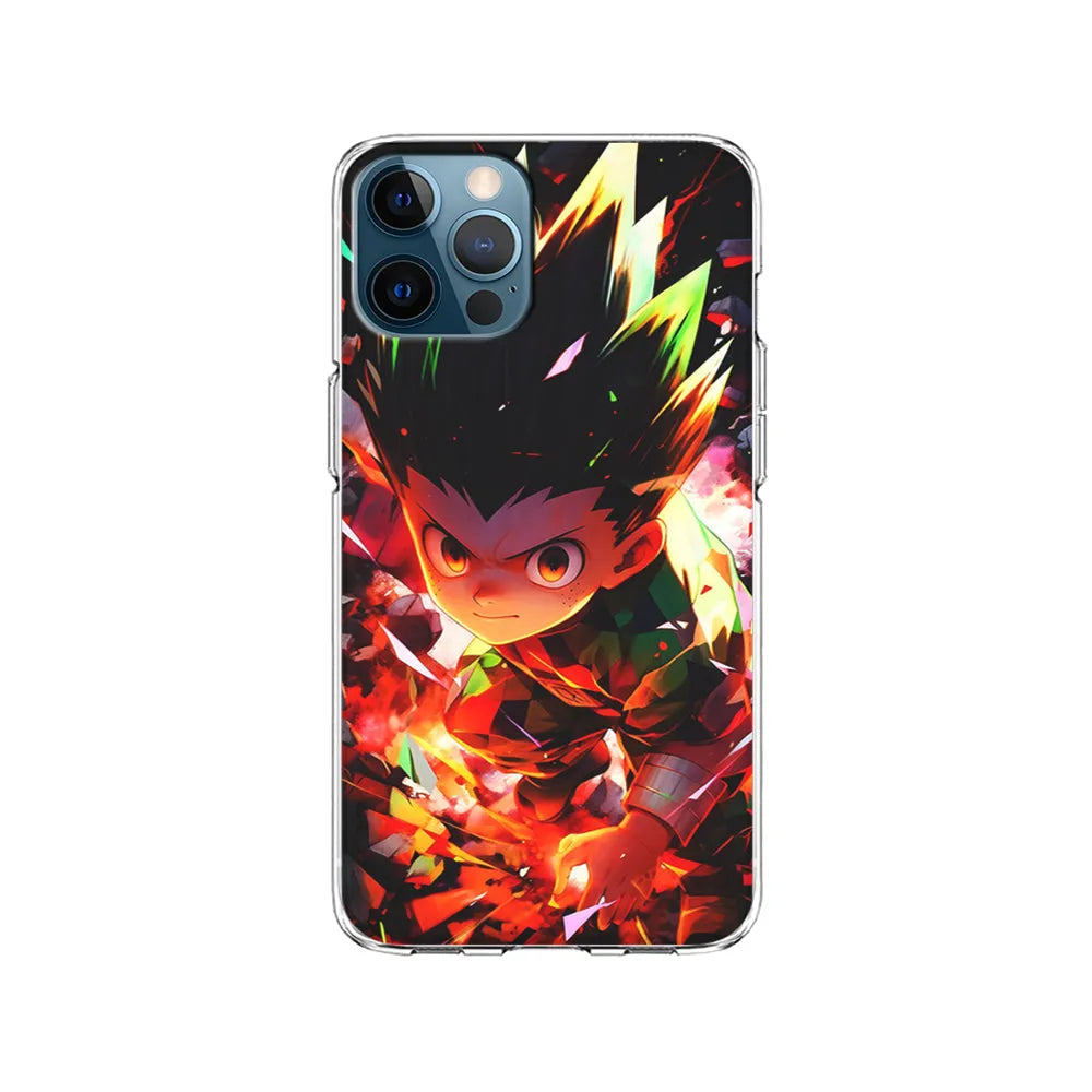 Hunter x Hunter Gon Freecss in Action iPhone 13 Pro Case-Clear Soft Case-Xtracase