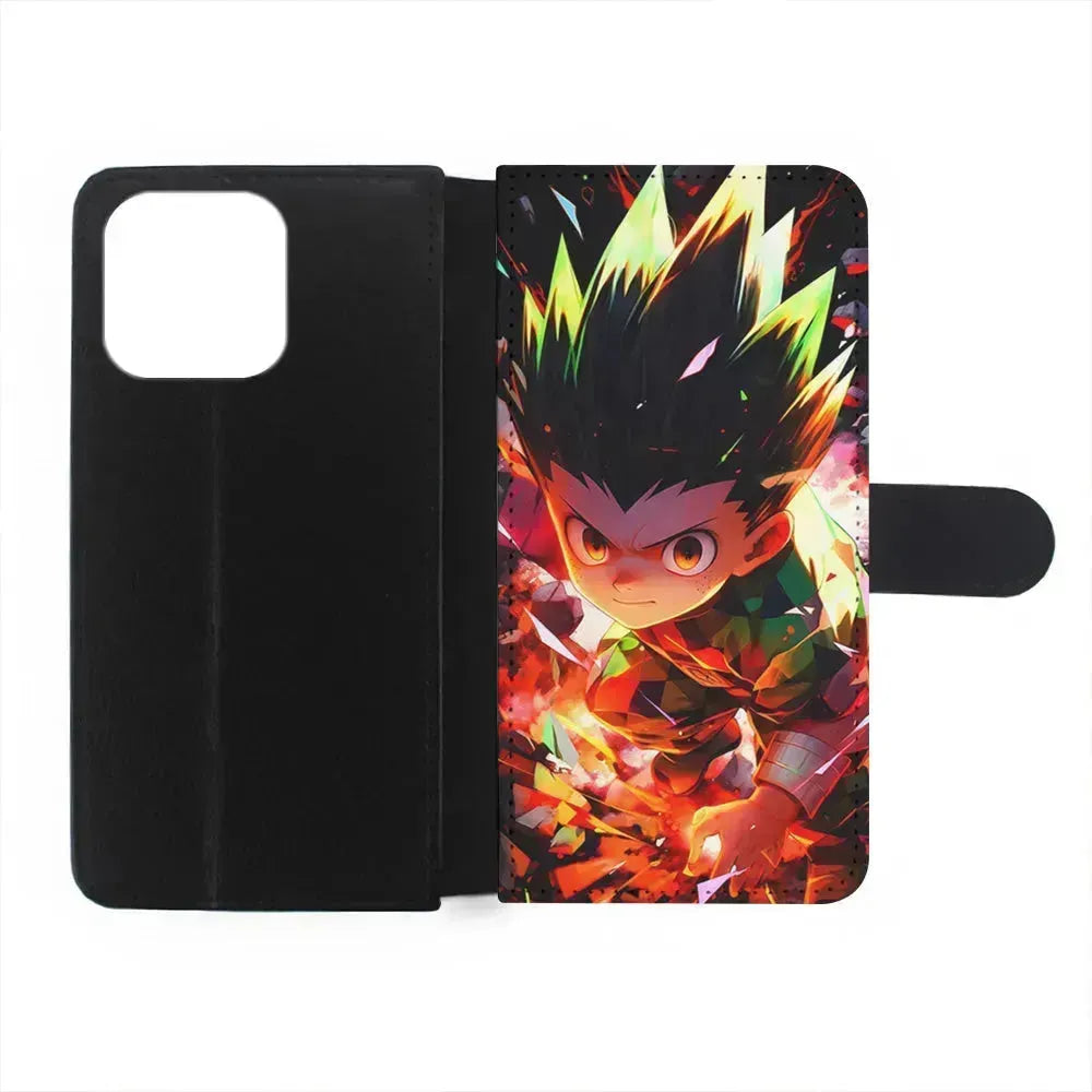 Hunter x Hunter Gon Freecss in Action iPhone 13 Mini Case-Flip Wallet Case-Xtracase