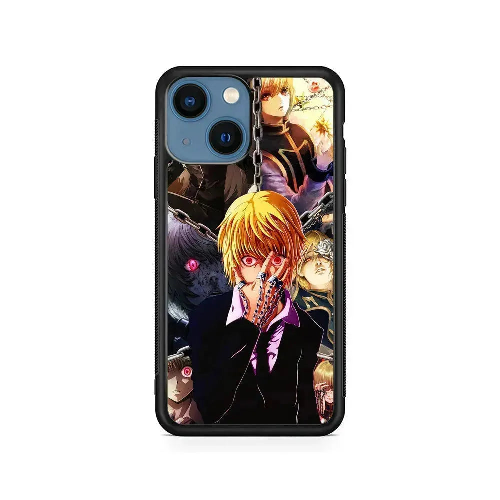 Hunter x Hunter Kurapika Anime iPhone 13 Mini Case-Rubber / Black (2D Case)-Xtracase