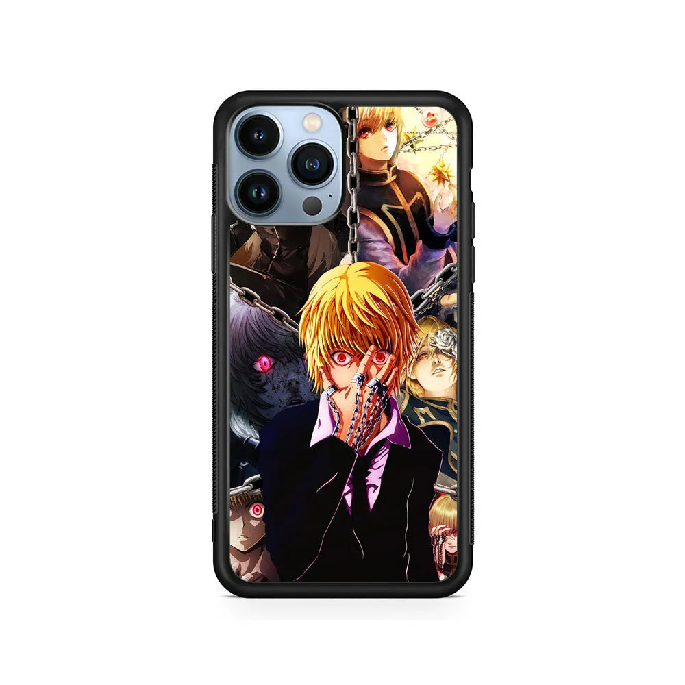 Hunter x Hunter Kurapika Anime iPhone 13 Pro Case-Rubber / Black (2D Case)-Xtracase