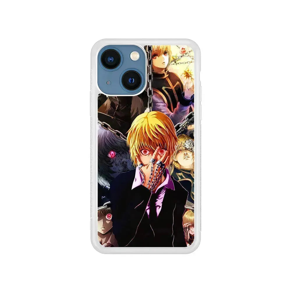 Hunter x Hunter Kurapika Anime iPhone 13 Mini Case-Rubber / White (2D Case)-Xtracase