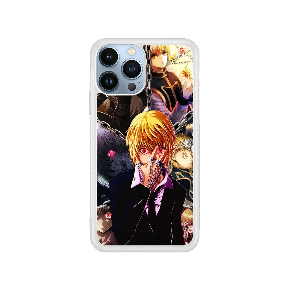 Hunter x Hunter Kurapika Anime iPhone 13 Pro Case-Rubber / White (2D Case)-Xtracase