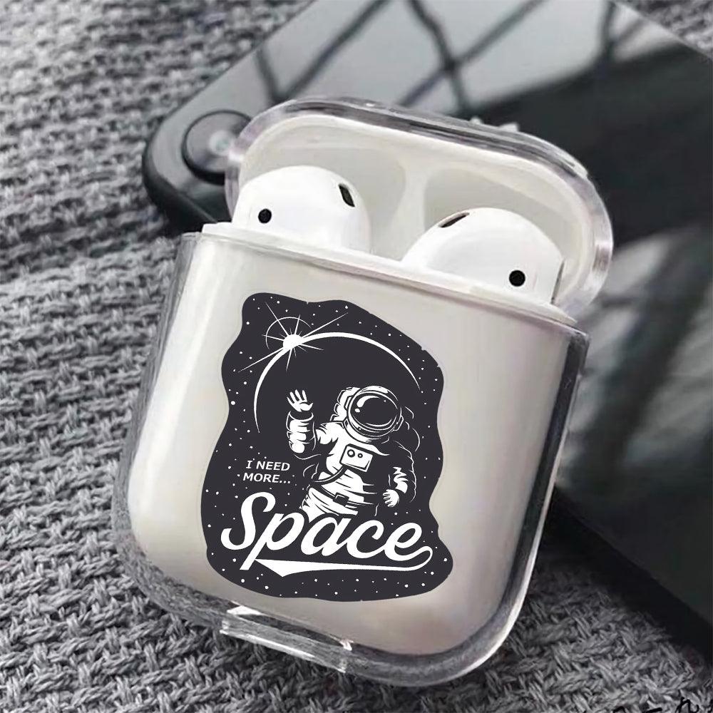 I Need More Space Protective Clear Case Cover For Apple Airpods-Xtracase