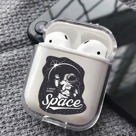 I Need More Space Protective Clear Case Cover For Apple Airpods-Xtracase