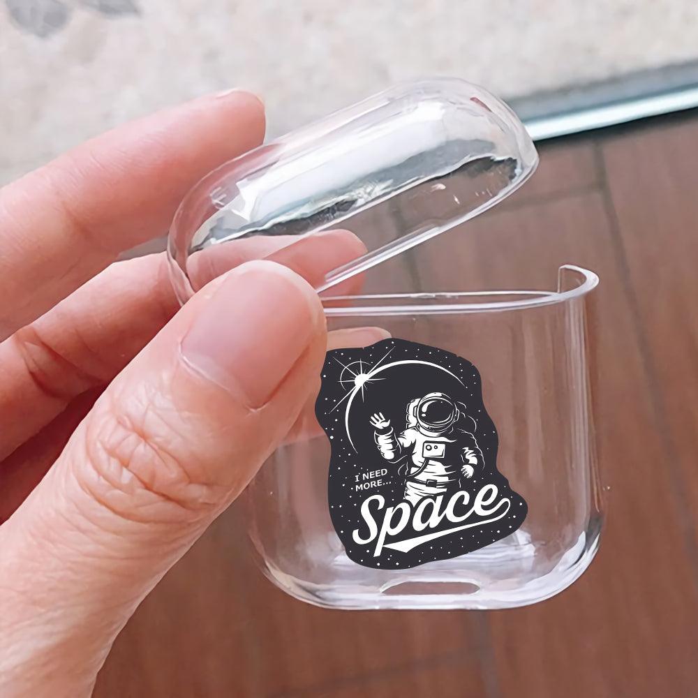 I Need More Space Protective Clear Case Cover For Apple Airpods-Xtracase