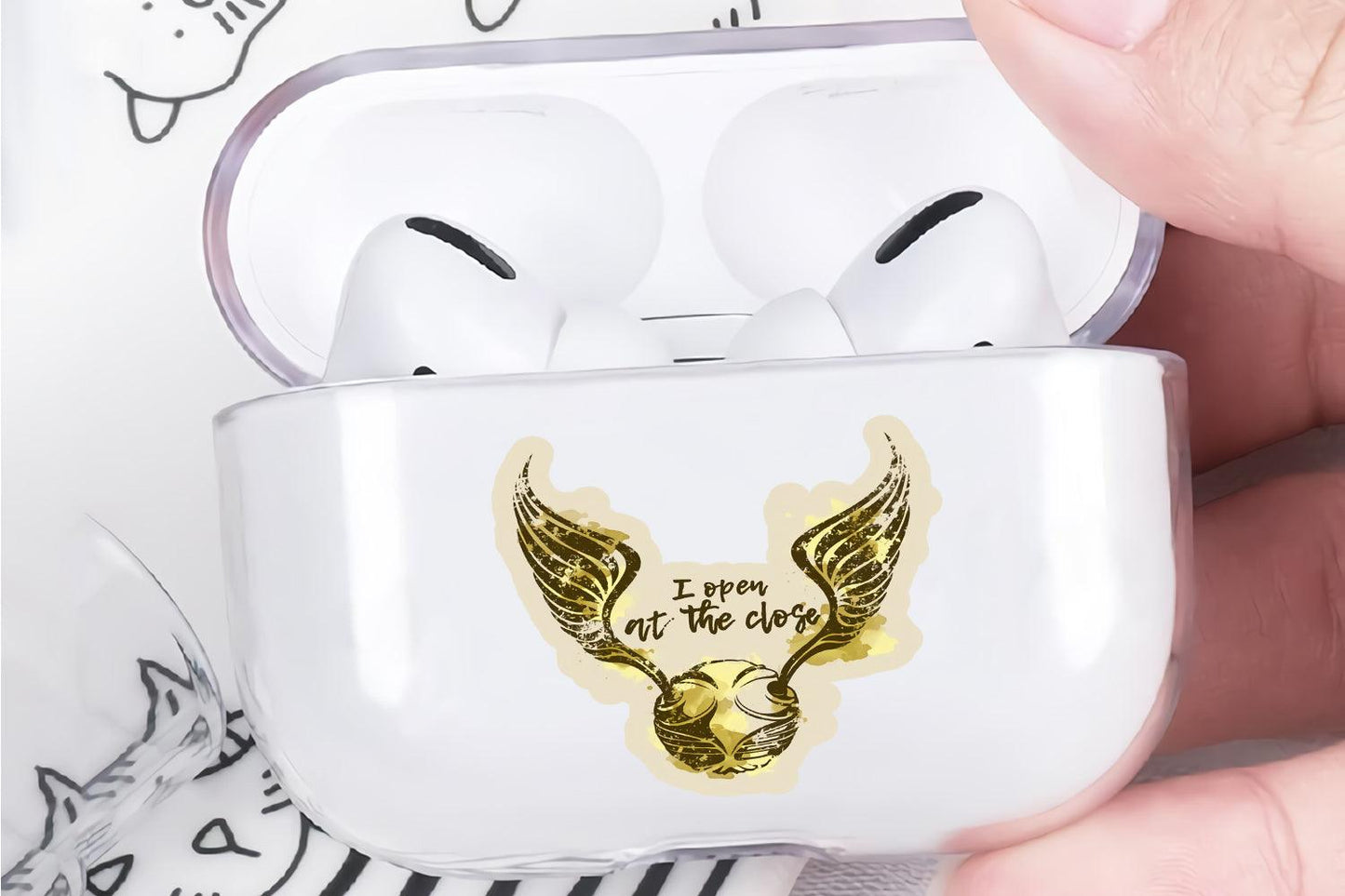 I Open at The Close Apple Airpod Pro Clear Case-Xtracase