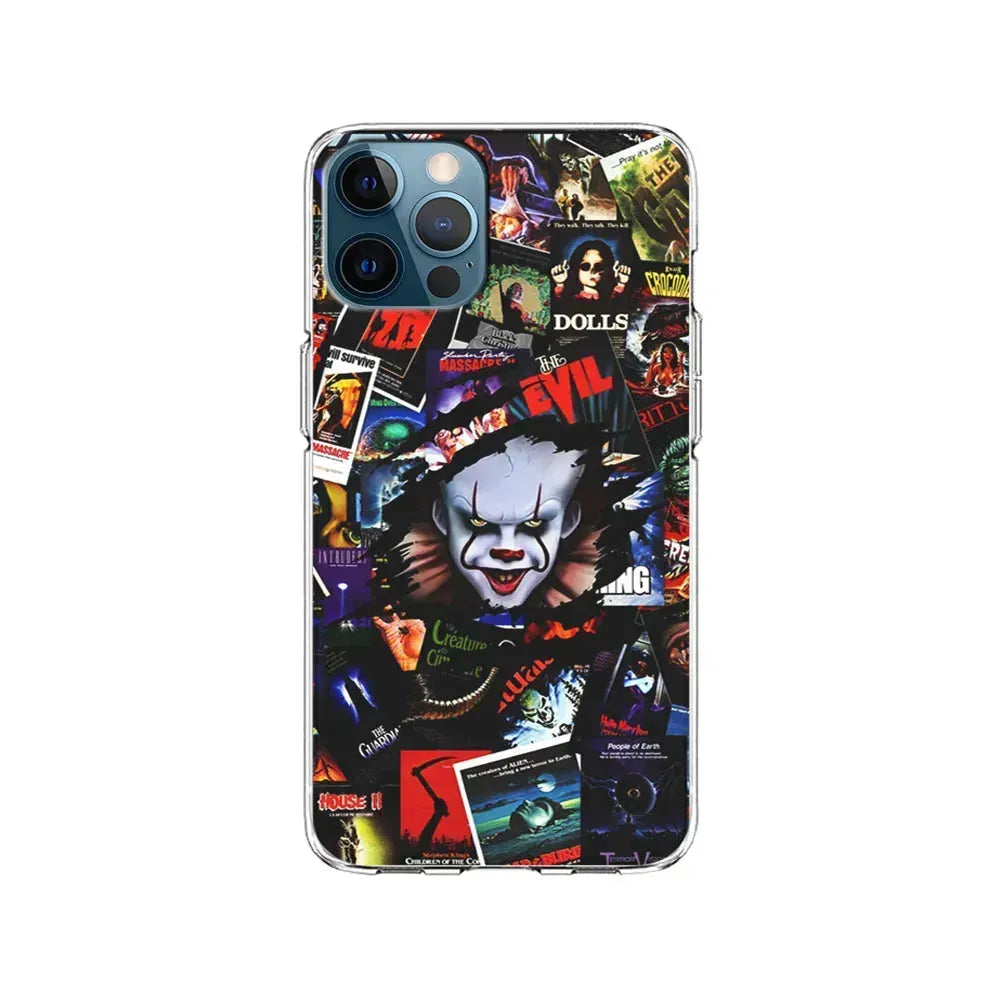 IT Clown Gaze From The Poster iPhone 15 Pro Max Case-Clear Soft Case-Xtracase
