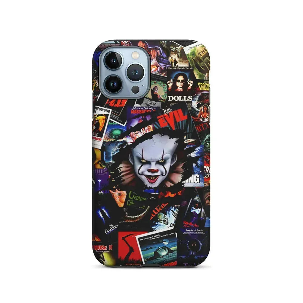 IT Clown Gaze From The Poster iPhone 15 Pro Max Case-2 in 1 Tough Case-Xtracase