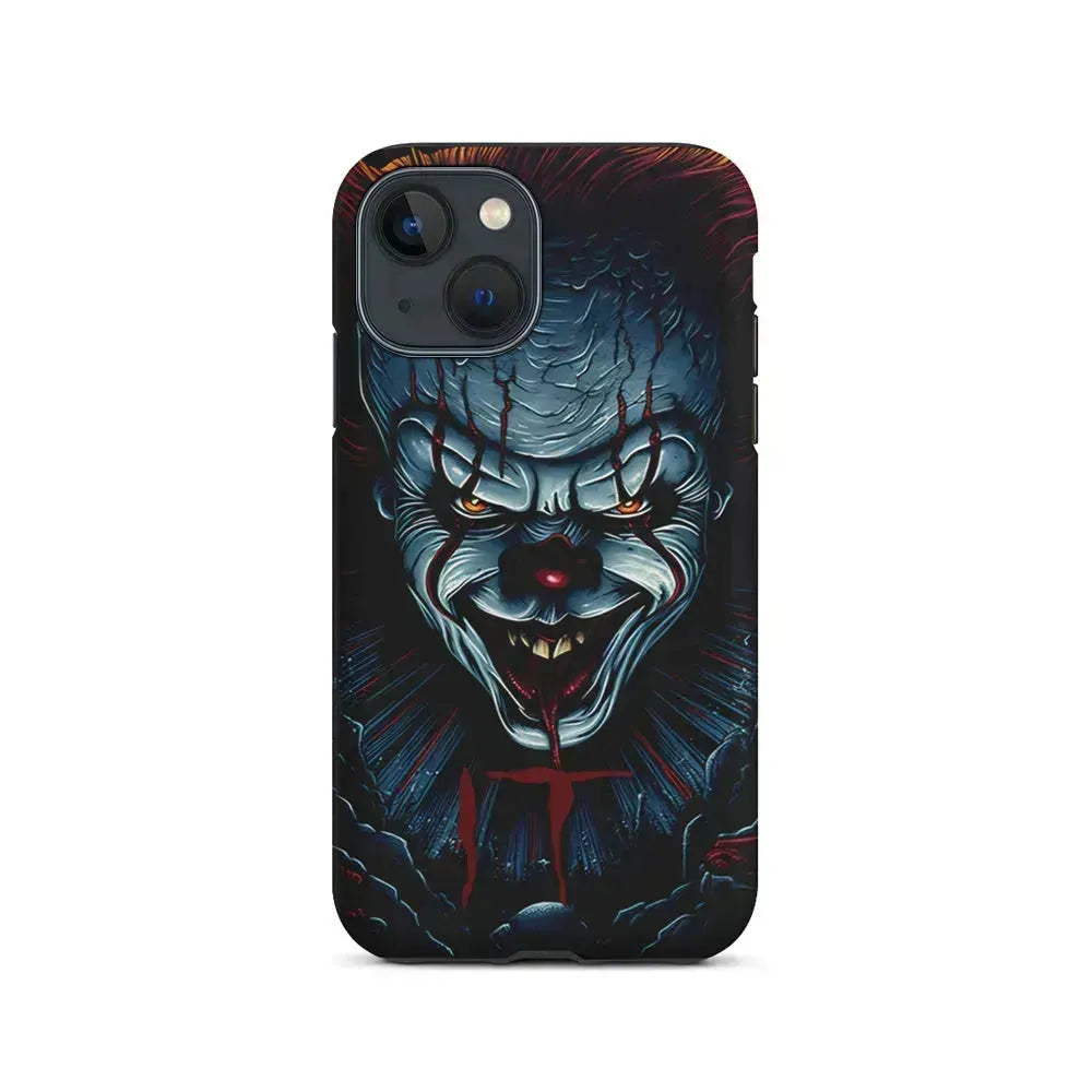 IT Clown Scary Face iPhone 13 Mini Case-2 in 1 Tough Case-Xtracase
