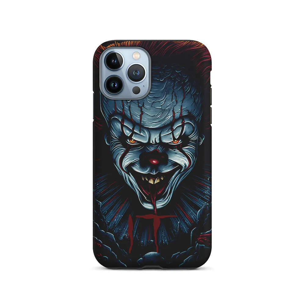 IT Clown Scary Face iPhone 13 Pro Case-2 in 1 Tough Case-Xtracase