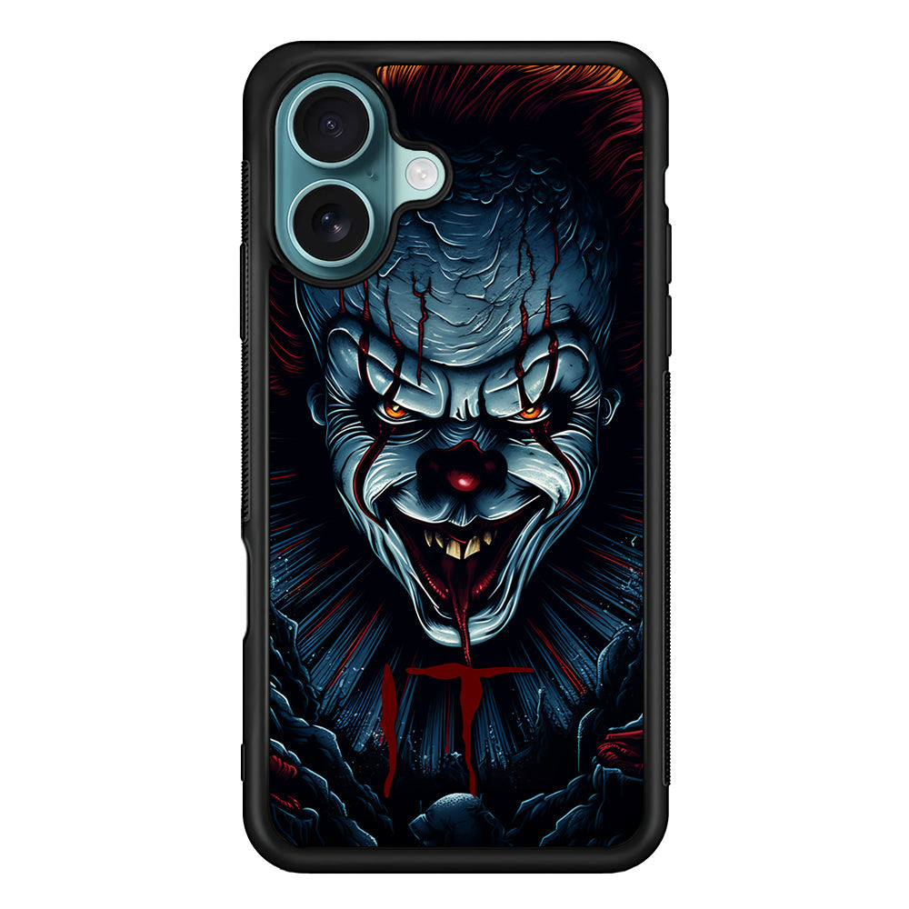 IT Clown Scary Face iPhone 16 Plus Case - Xtracase