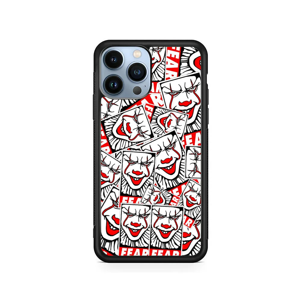IT Fear Smile iPhone 13 Pro Case-Rubber / Black (2D Case)-Xtracase