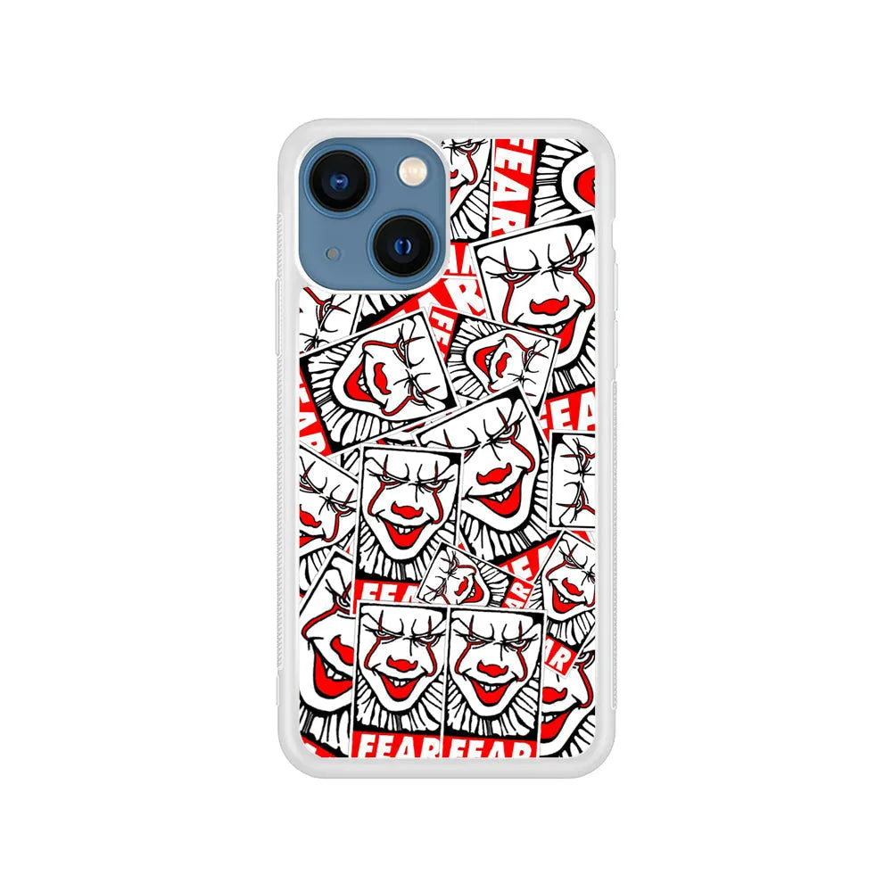 IT Fear Smile iPhone 15 Plus Case-Rubber / White (2D Case)-Xtracase