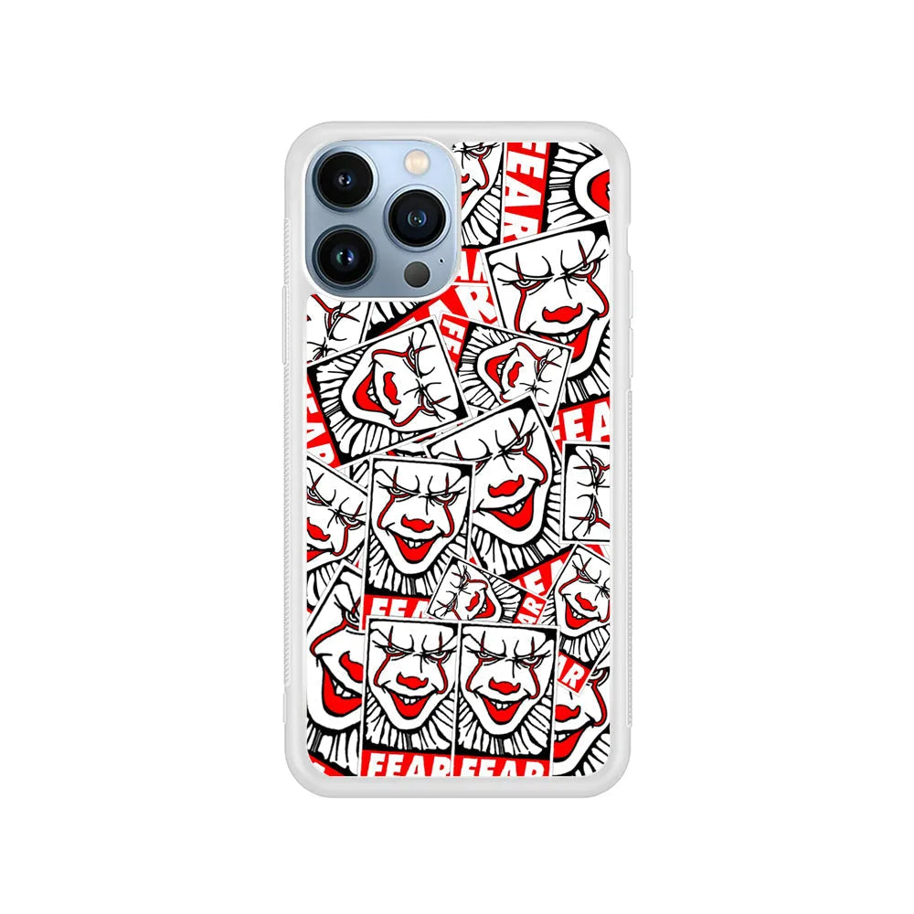 IT Fear Smile iPhone 13 Pro Case-Rubber / White (2D Case)-Xtracase