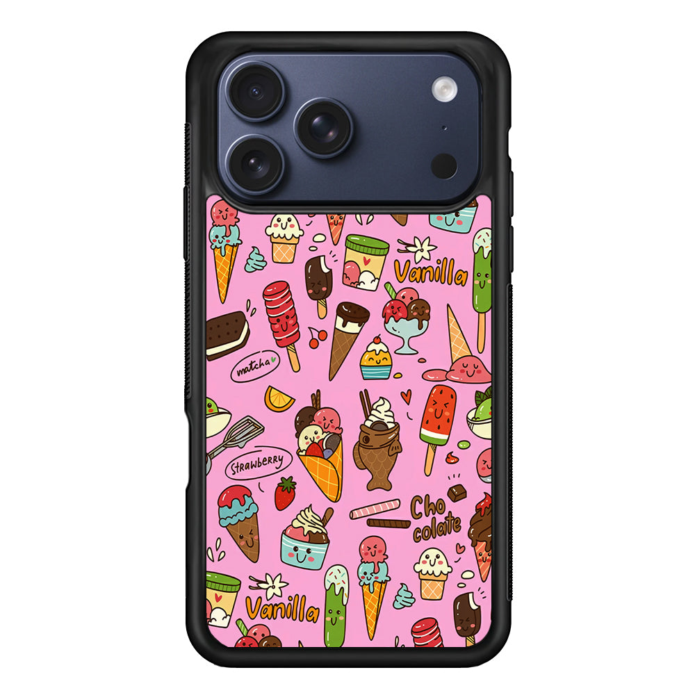 Ice Cream Doodle Cartoon iPhone 17 Pro Max Case - Xtracase