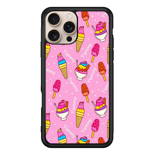 Ice Cream Doodle Yummy iPhone 16 Pro Max Case - iPhone 16 Pro Max