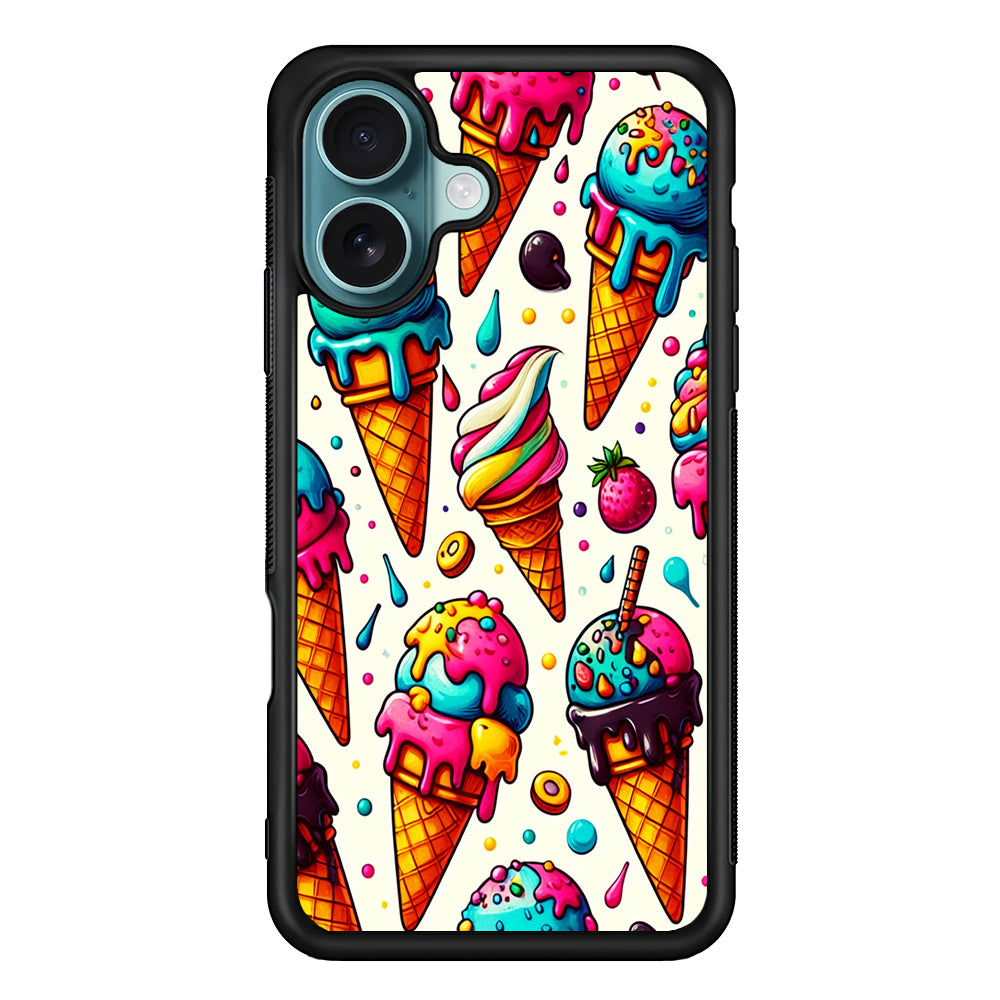 Ice Creams with Different Flavors iPhone 16 Case - Xtracase