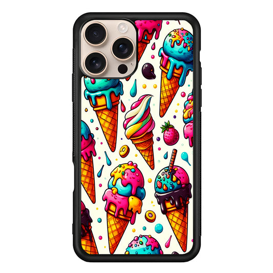 Ice Creams with Different Flavors iPhone 16 Pro Max Case - iPhone 16 Pro Max