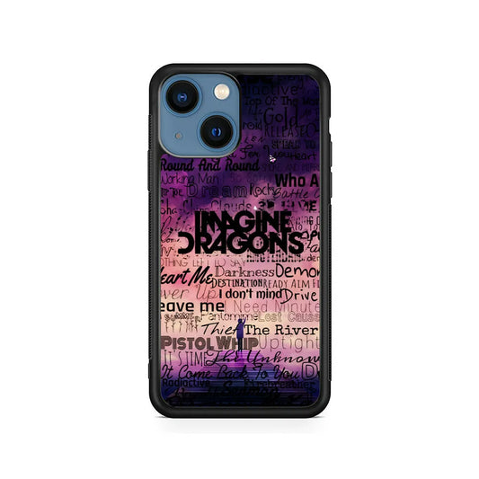Imagine Dragons Poster Art iPhone 15 Case-Rubber / Black (2D Case)-Xtracase
