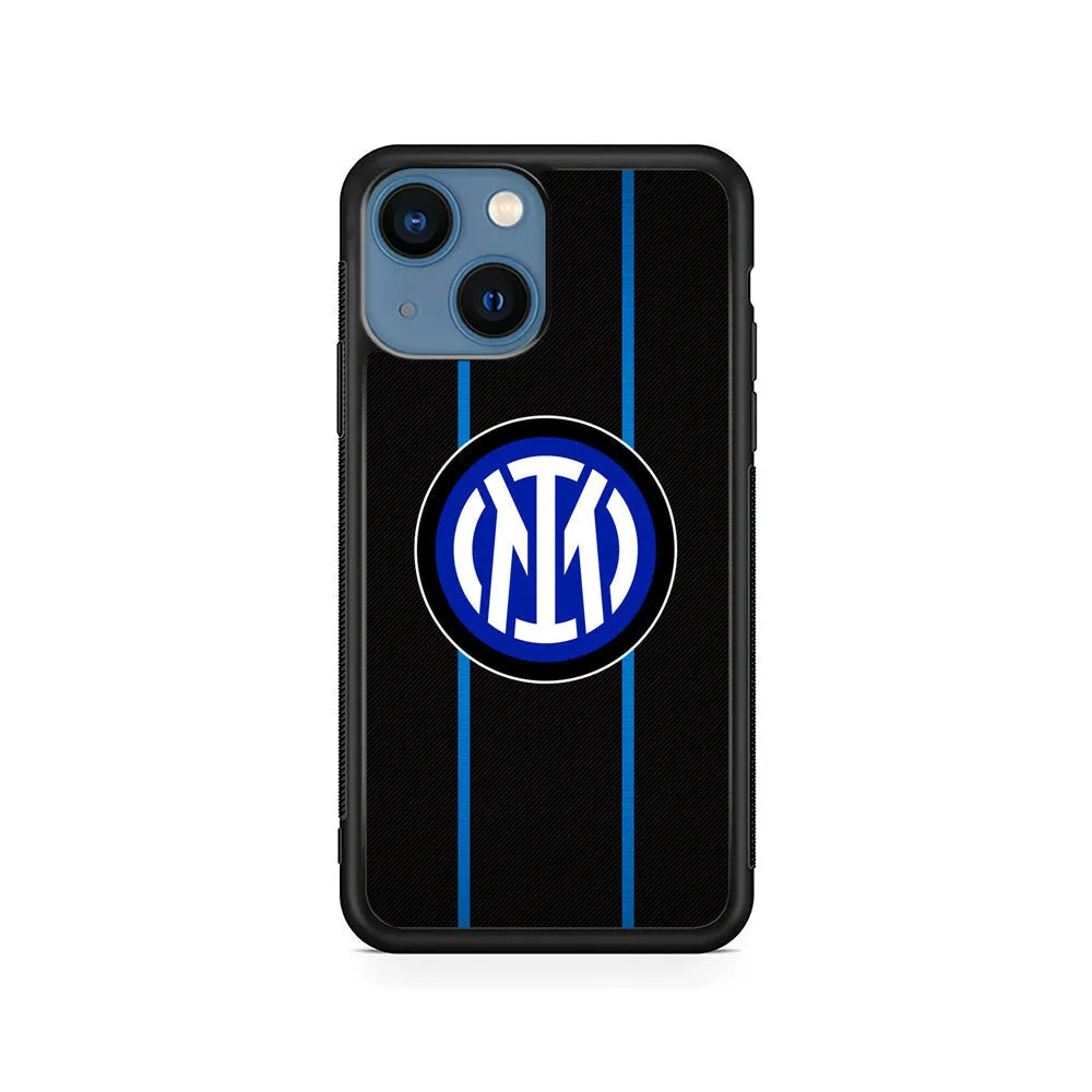 Internazionale Milano Serie A iPhone 14 Plus Case-Rubber / Black (2D Case)-Xtracase
