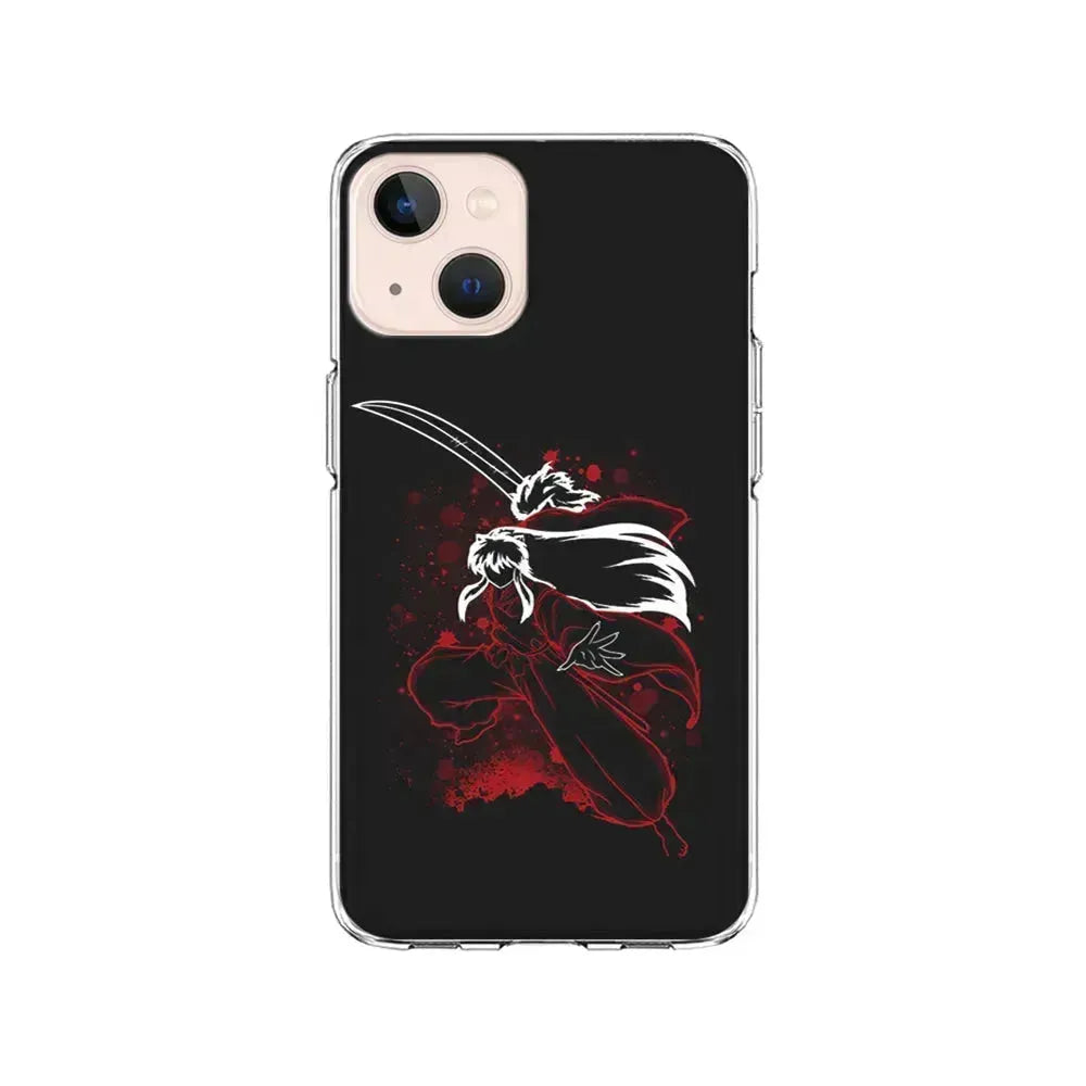 Inuyasha Silhouette iPhone 13 Mini Case-Clear Soft Case-Xtracase