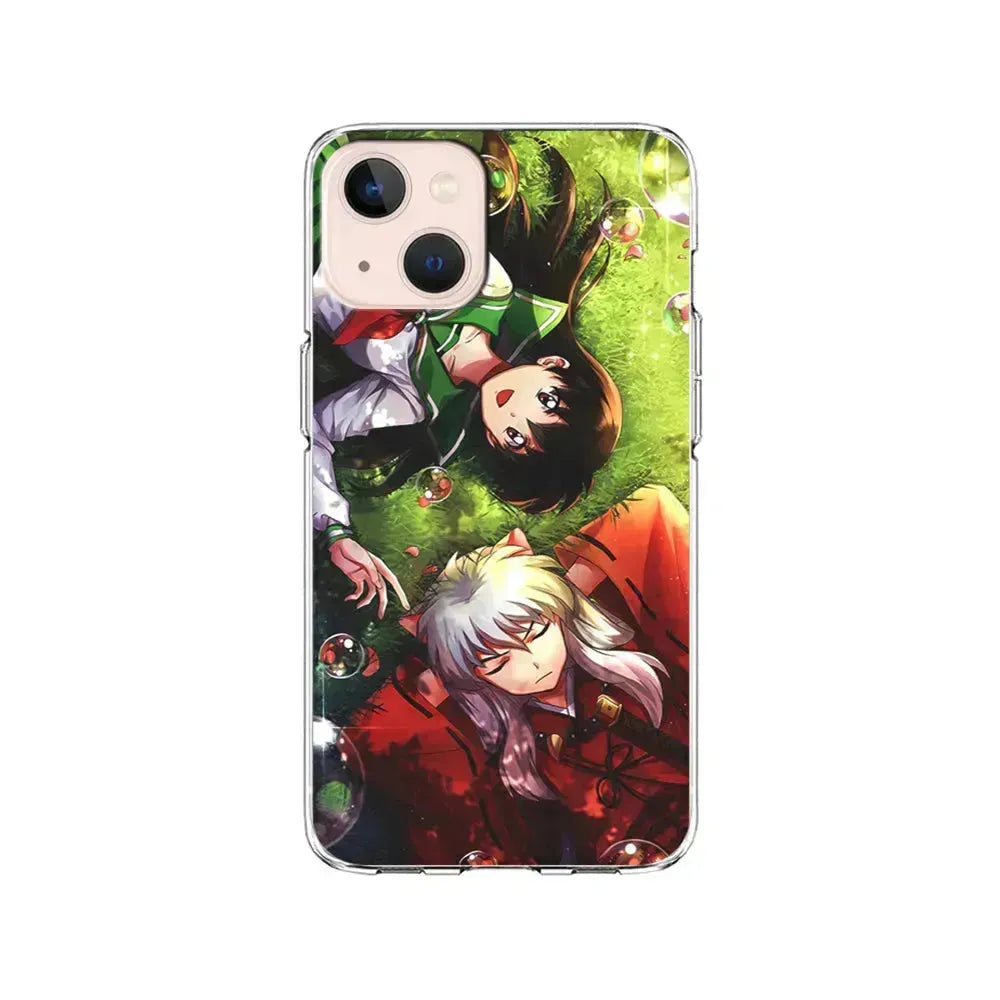 Inuyasha and Kagome Couple iPhone 13 Mini Case-Clear Soft Case-Xtracase