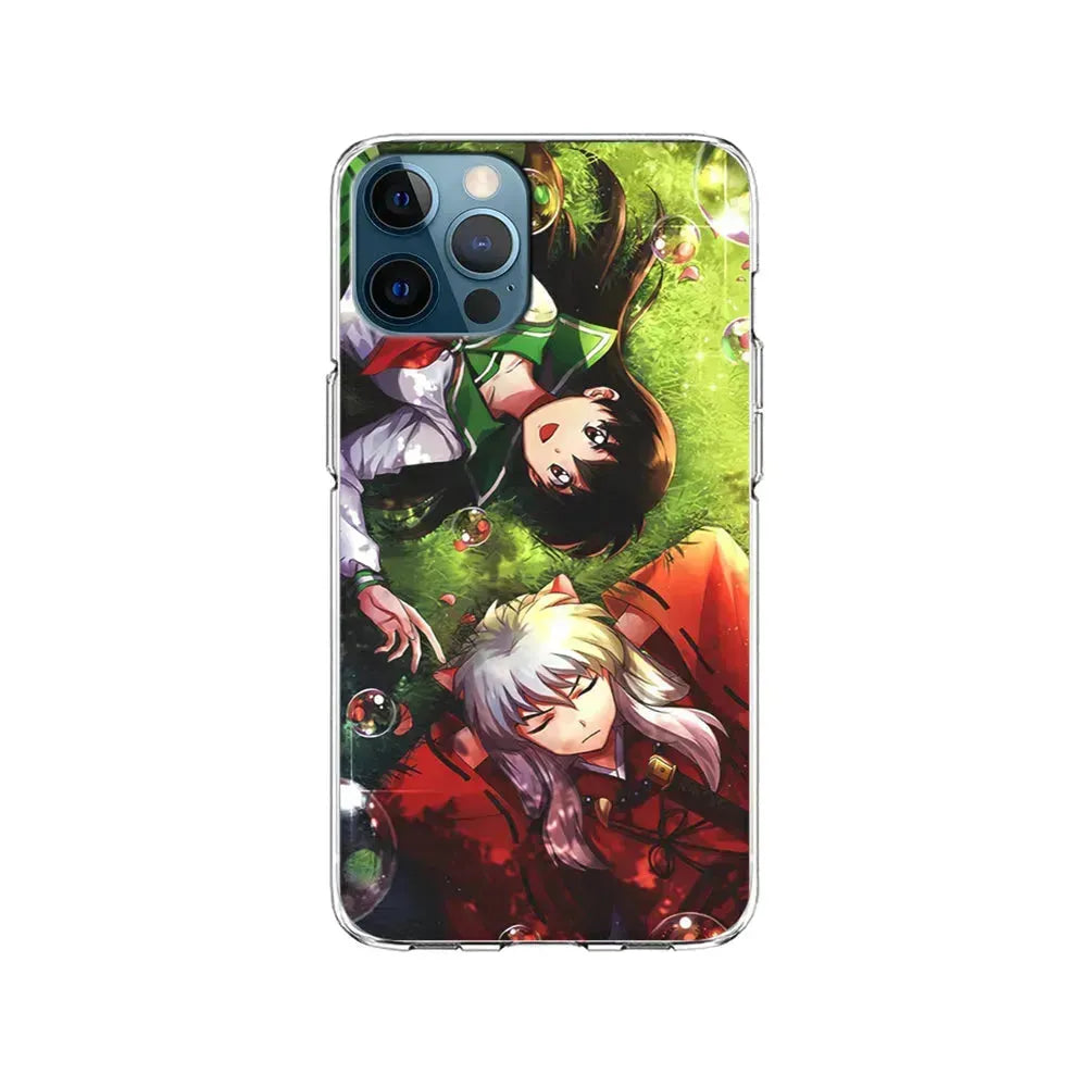 Inuyasha and Kagome Couple iPhone 15 Pro Max Case-Clear Soft Case-Xtracase