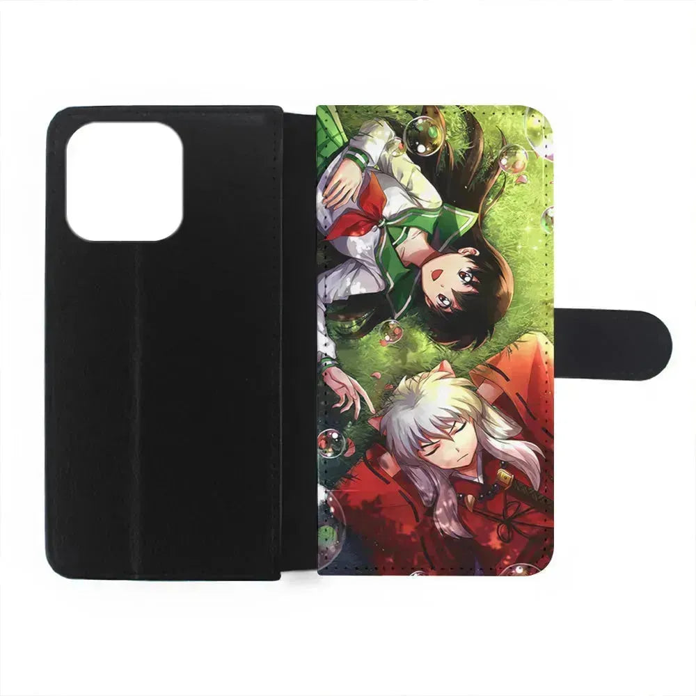 Inuyasha and Kagome Couple iPhone 13 Mini Case-Flip Wallet Case-Xtracase