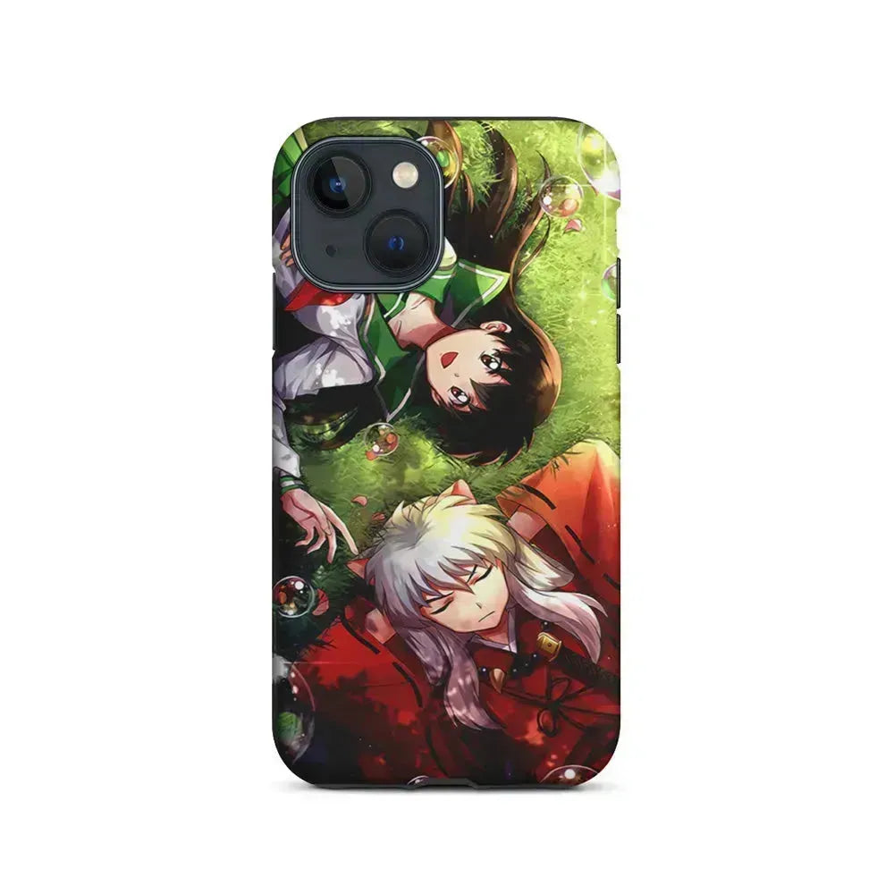 Inuyasha and Kagome Couple iPhone 13 Mini Case-2 in 1 Tough Case-Xtracase